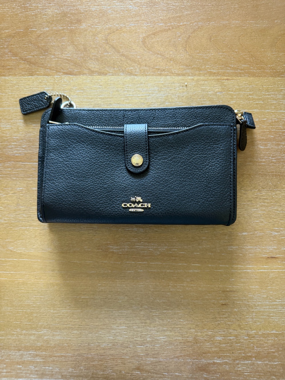 Coach Black NOA pop up messenger bag with removeable strap